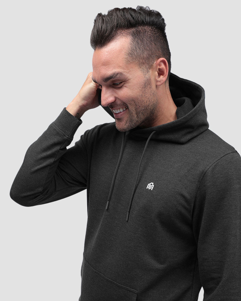 Pullover Hoodie (Classic Pocket) - Branded-Charcoal-Lifestyle--Zach---L