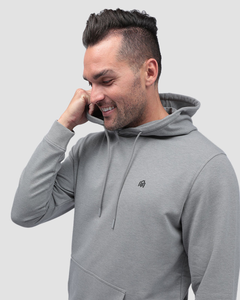 Pullover Hoodie (Classic Pocket) - Branded-Grey-Lifestyle--Zach---L