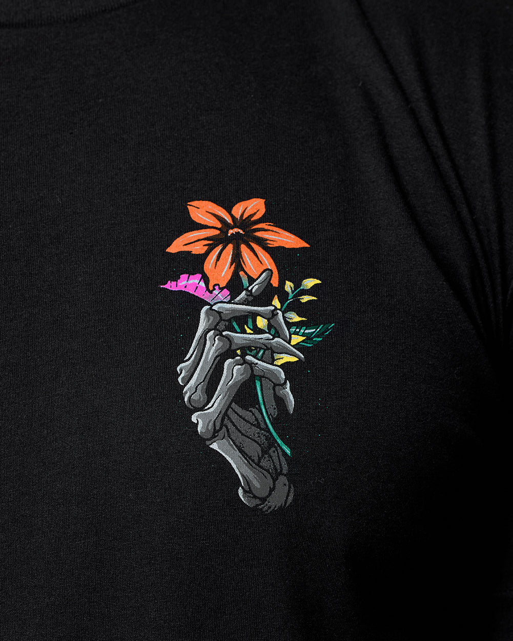 Life After Tee-Black-Regular-Detail--Model---L