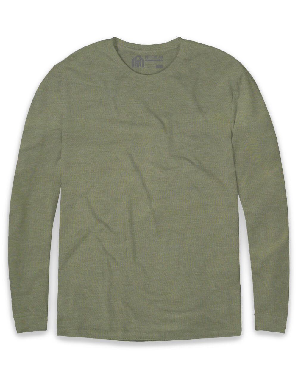Long Sleeve Tee - Non-Branded-Regular-Olive Green-Front
