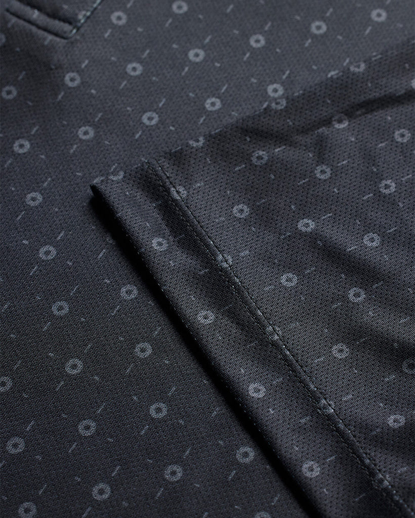 Performance Polo - Branded-Black Dots-Detail 3--Alex---M
