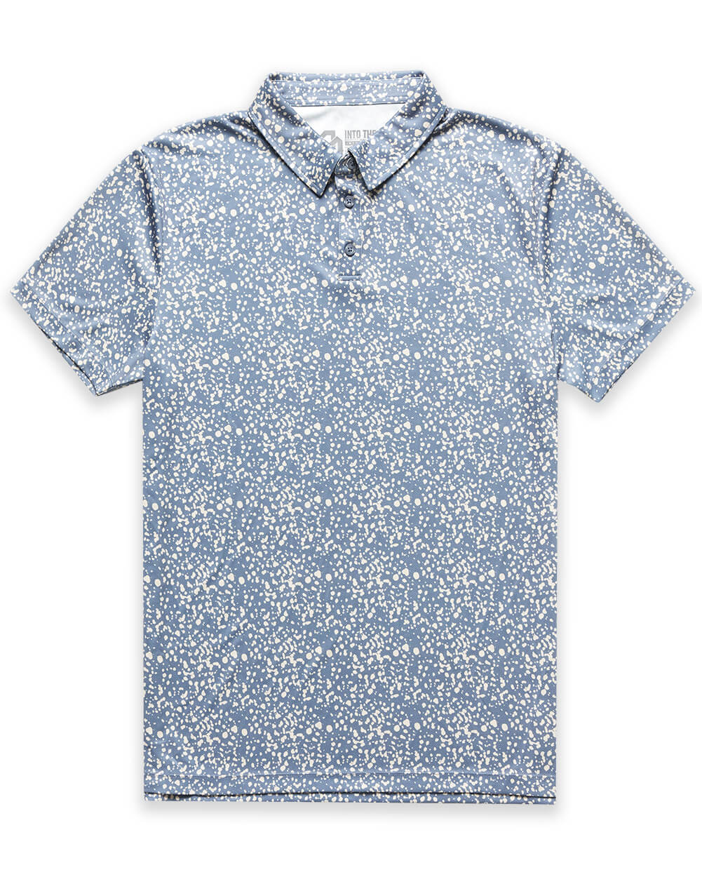 Performance Polo - Non-Branded-Indigo Splatter-Regular-Mock--Alex---M