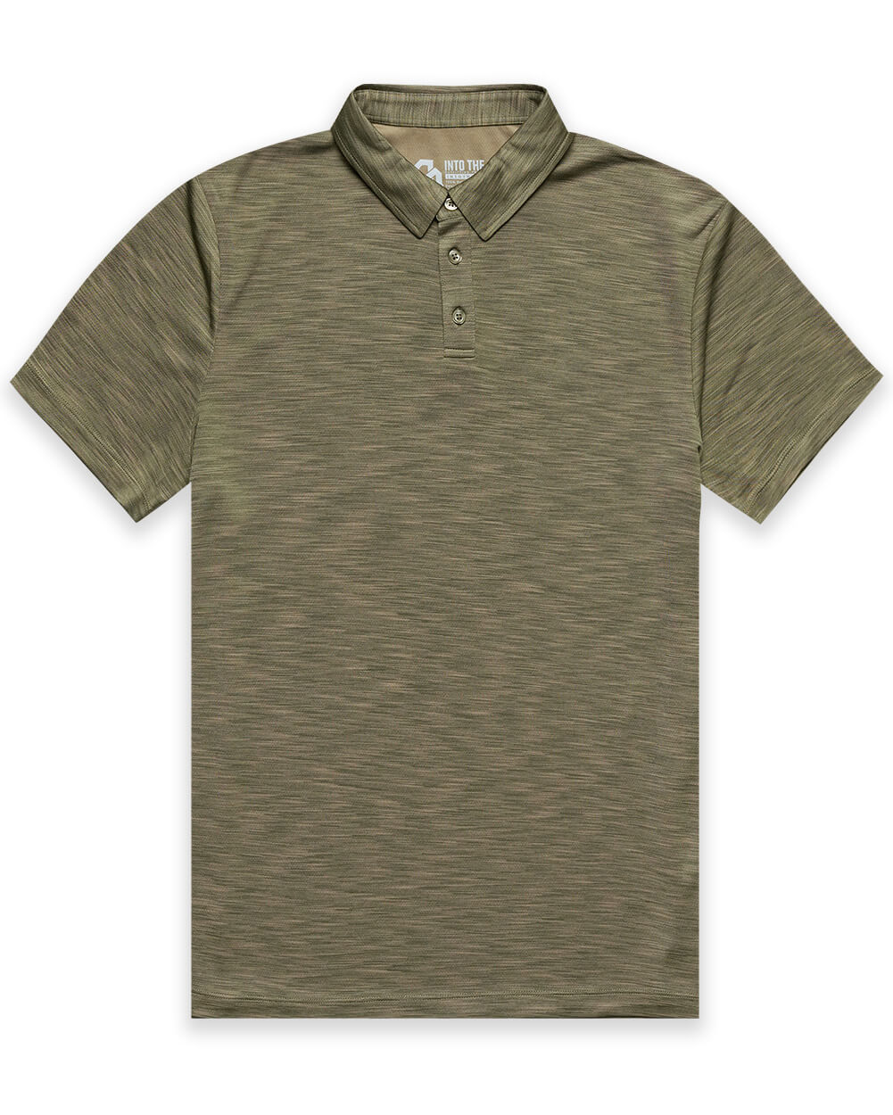 Performance Polo - Non-Branded-Olive Green-Regular-Mock--Alex---M