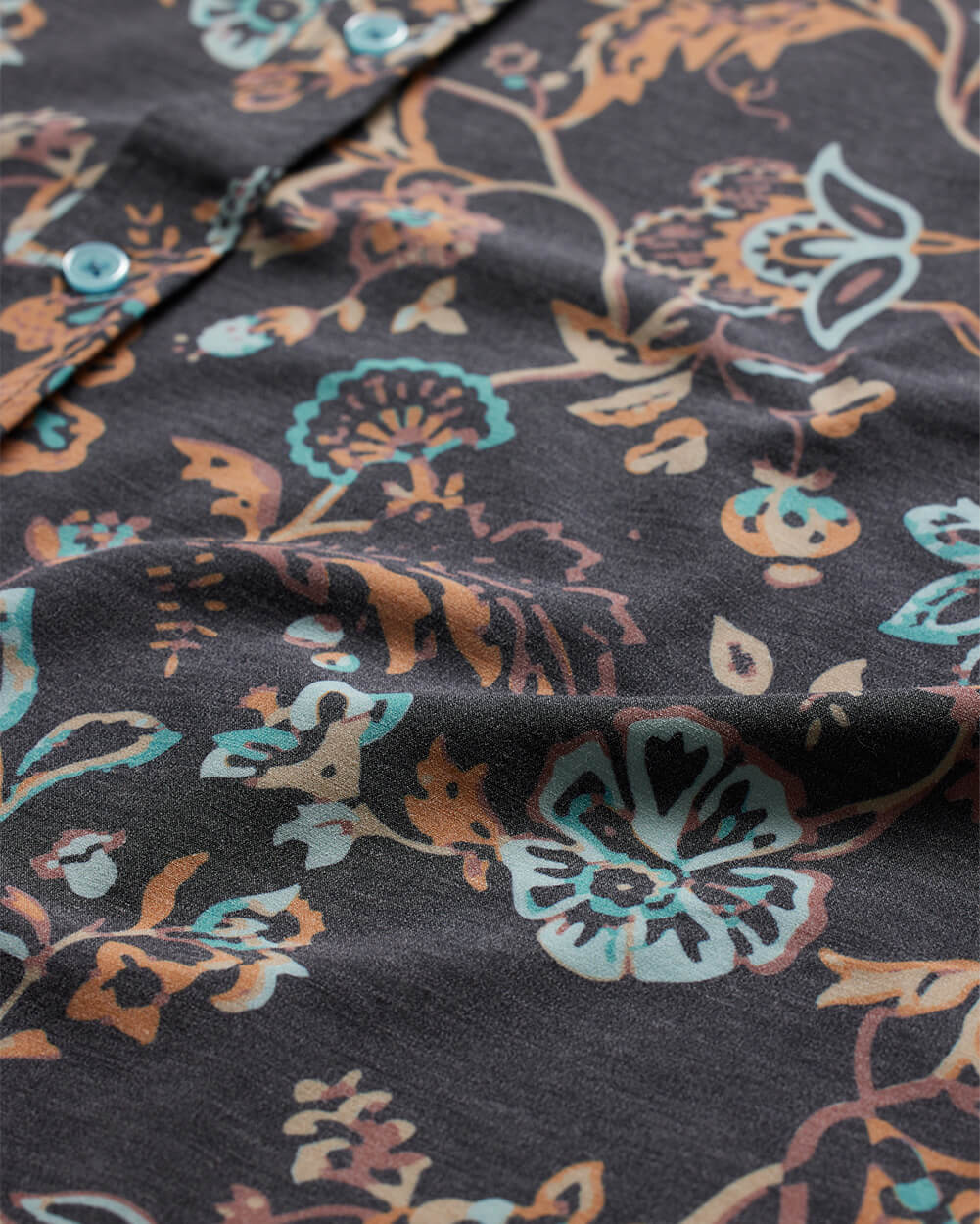 Relaxed Button Up - Non-Branded-Black Floral-Regular-Detail 2--Alex---M