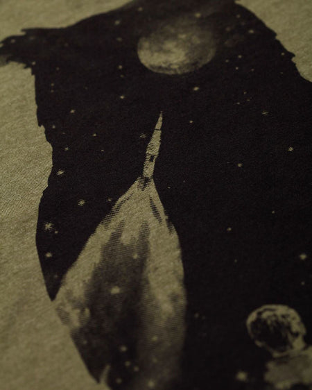 Dreamer Tee-Military Green-Detail