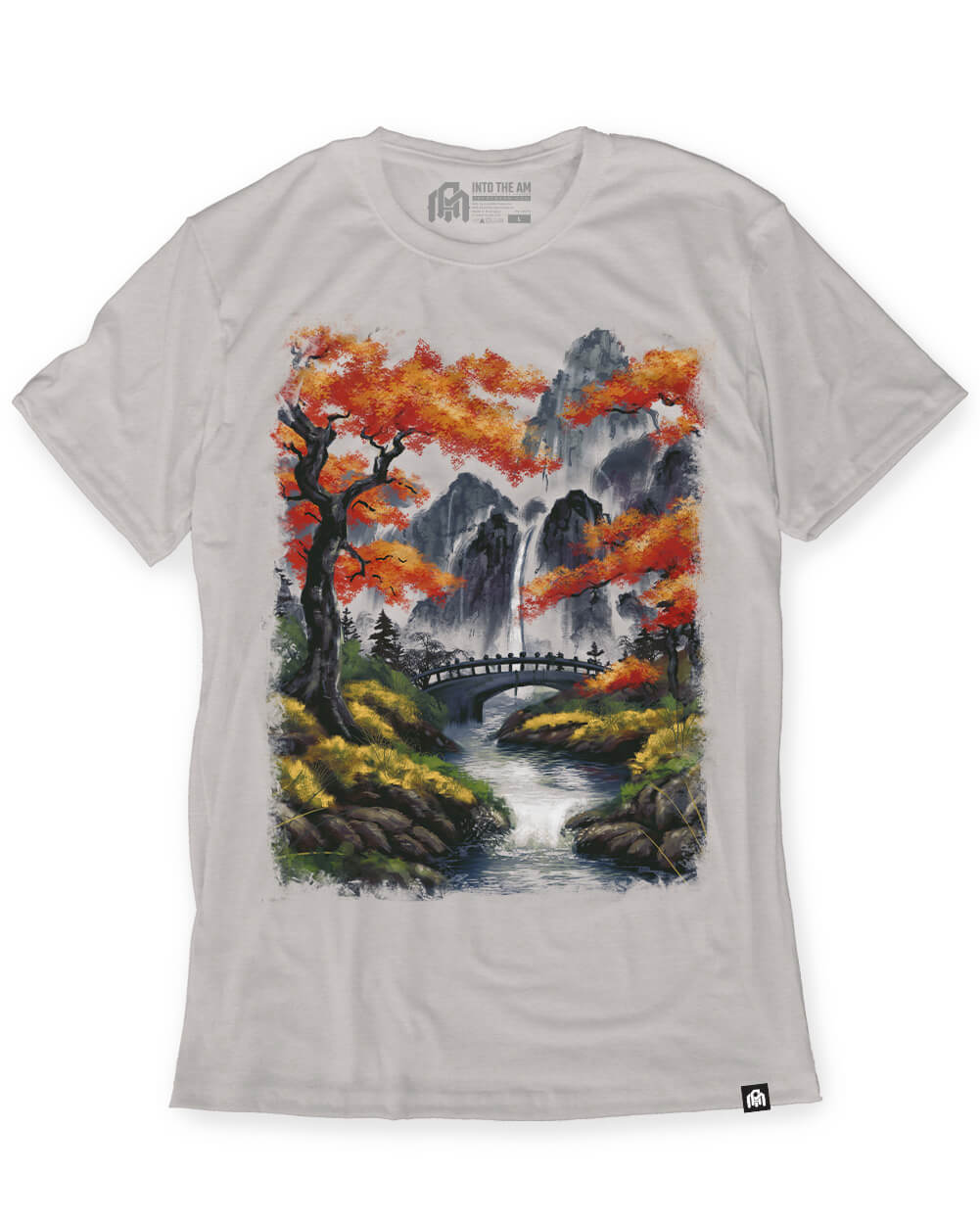 Misty Falls Tee-Ivory-Regular-Mock--Model---L