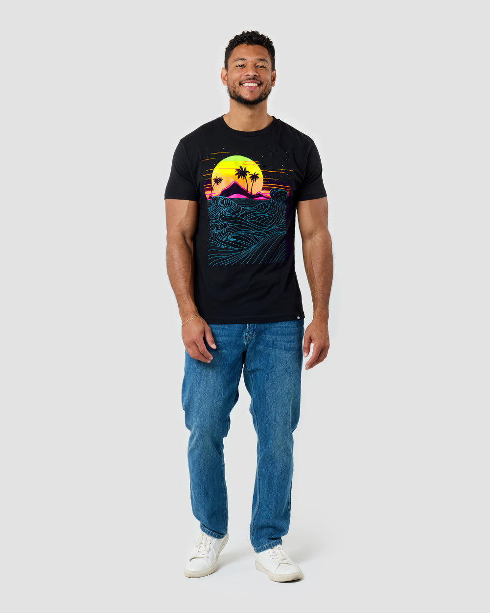 Neon Coast Glow-in-the-Dark Tee-Black-Regular-Full--Nico--L