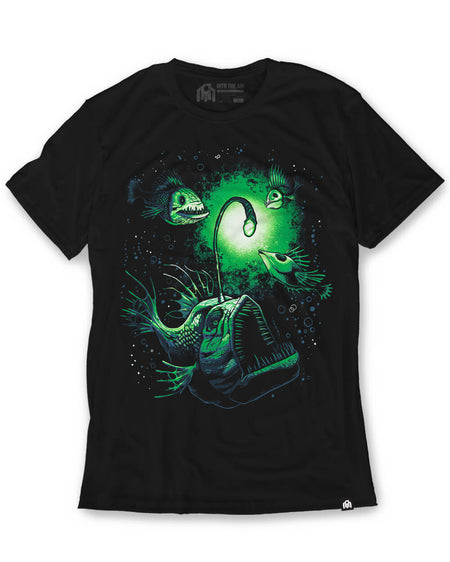 Neon Predator Glow-in-the-Dark Tee-Black-Regular-Mock--Model---M