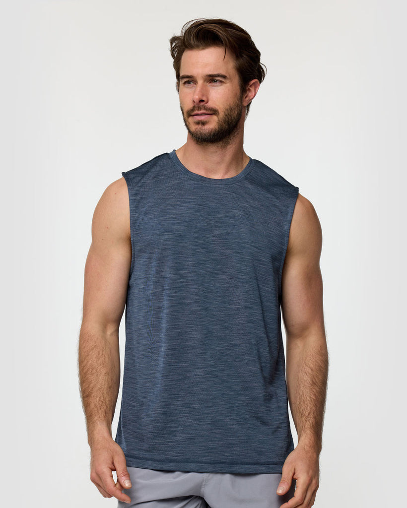 Performance Muscle Tank - Non-Branded-Navy-Regular-Front--Alex---M