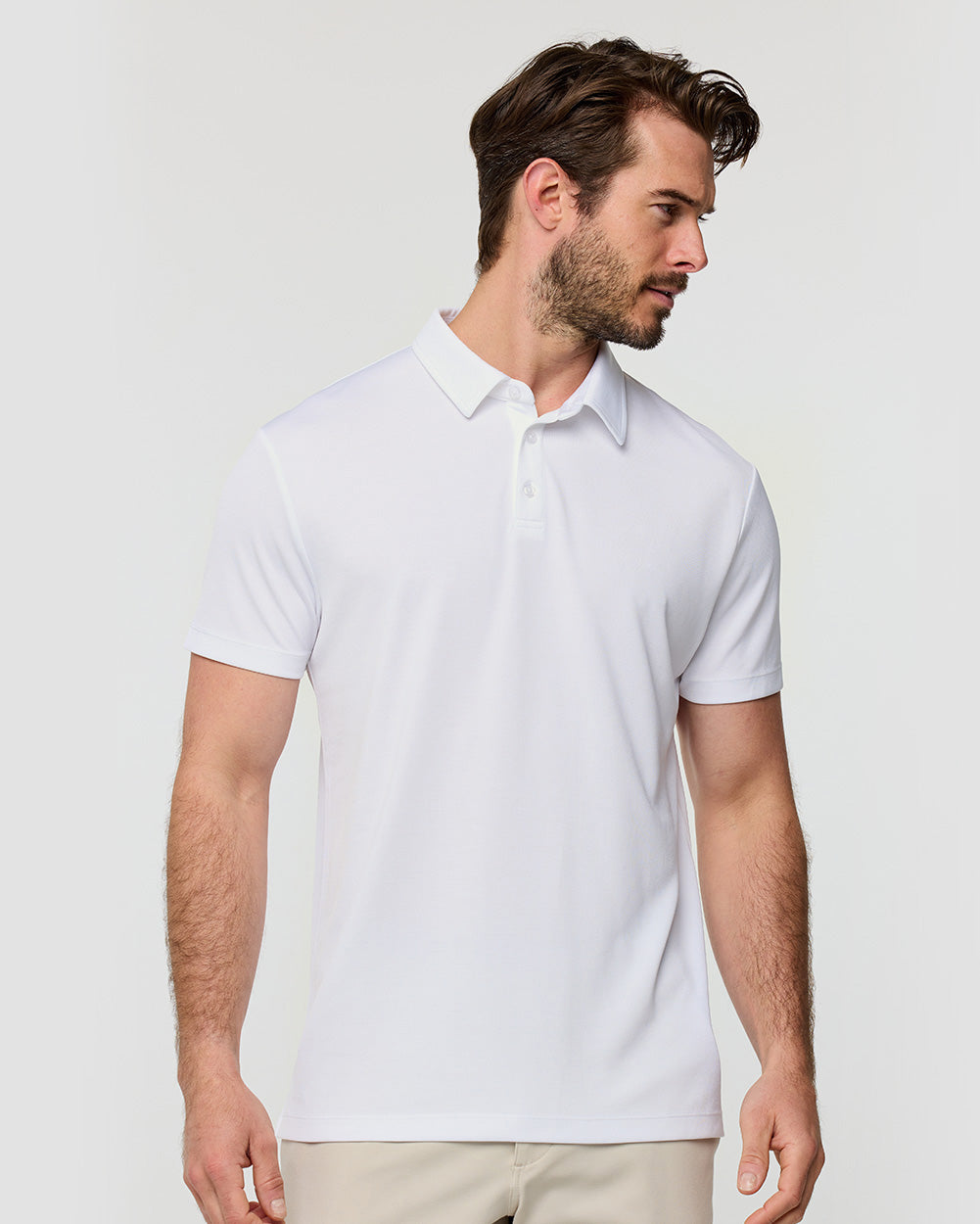 Performance Polo - Non-Branded-White-Regular-Front--Alex---M