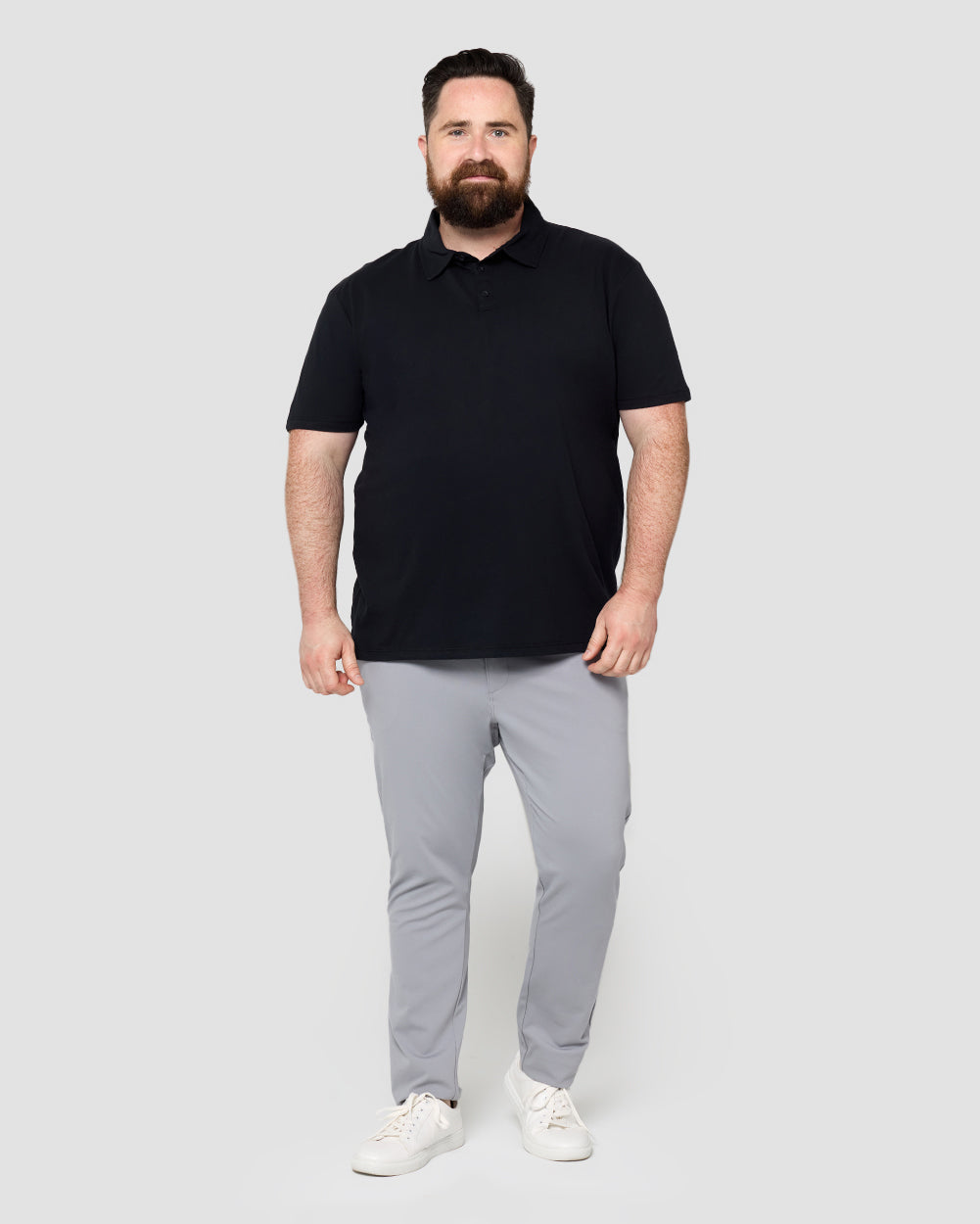 Polo - Non-Branded-Black-Full--Ross---2XL-Regular