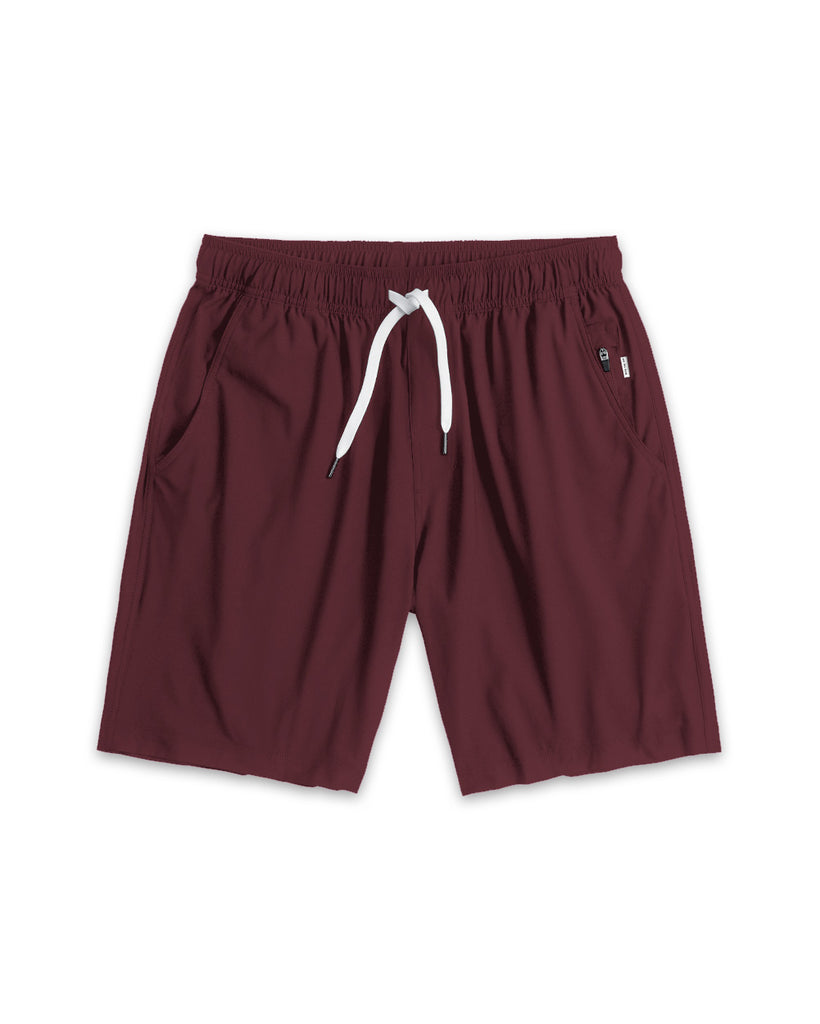 Active Shorts - Non-Branded-Maroon-Front