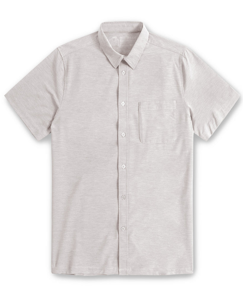 Button Up - Non-Branded-Beige-Front
