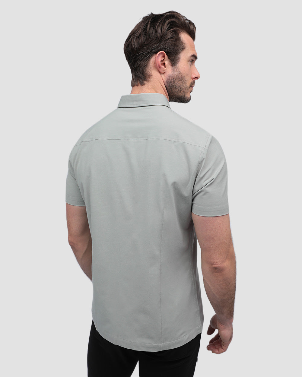 Button Up - Non-Branded-Sage-Back--Alex---M
