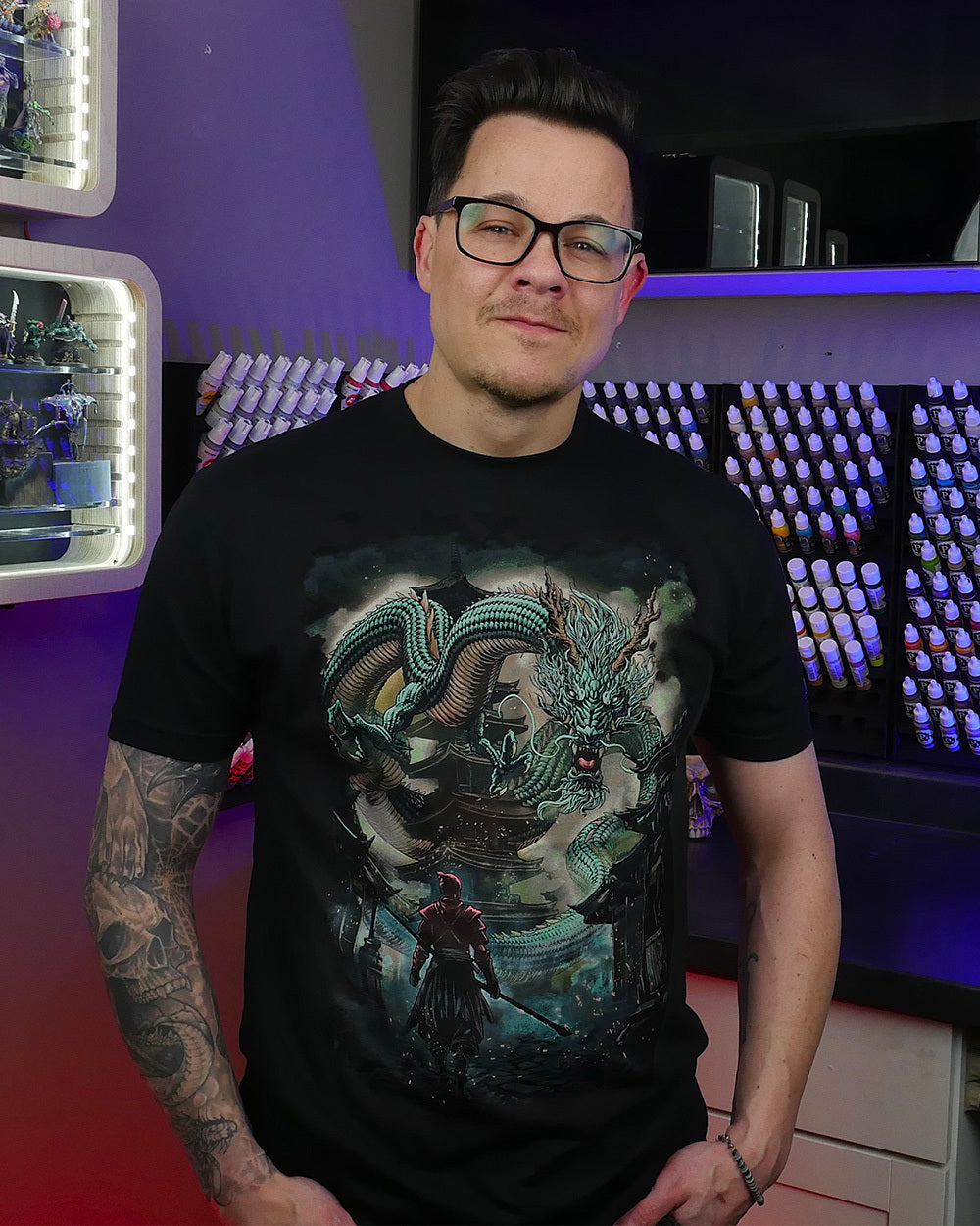 Ancient Fury Glow-in-the-Dark Tee-Black-Regular-Lifestyle2--Model---L