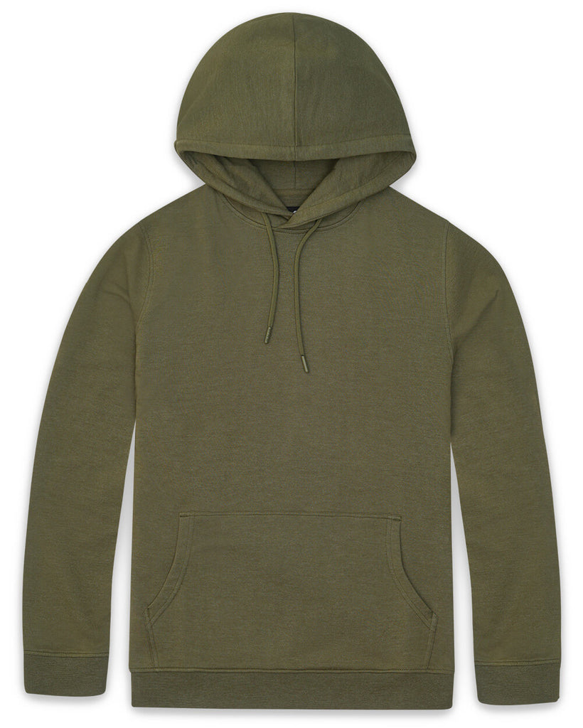 Pullover Hoodie (Classic Pocket) - Non-Branded-Back-Olive Green-Front