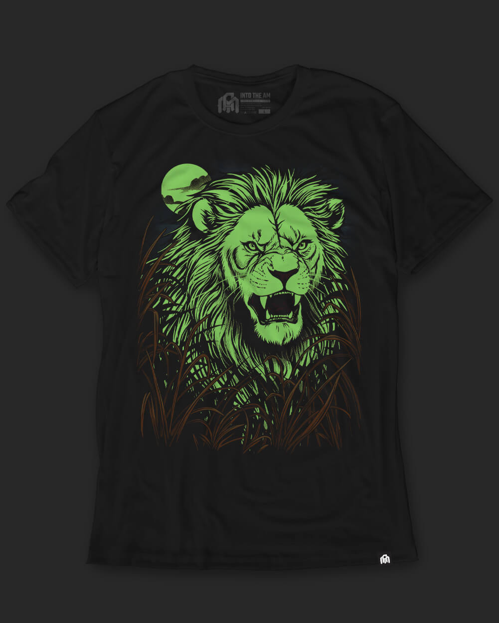 Savanna King Glow-in-the-Dark Tee-Black-Regular-Glow--Model---L
