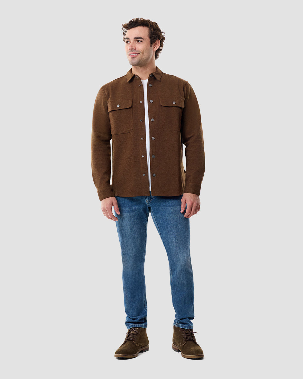 Sierra Shirt Jacket-Brown-Regular-Full--Chase---M