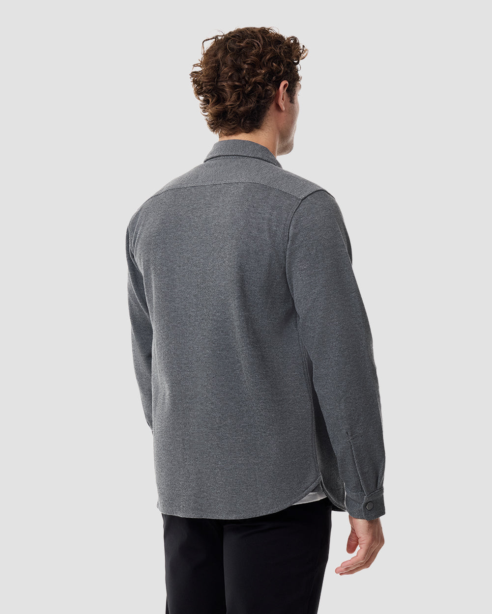 Sierra Shirt Jacket-Charcoal-Regular-Back--Chase---M