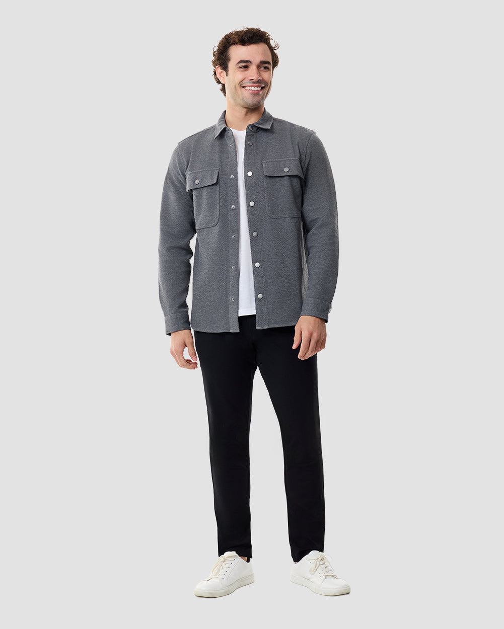 Sierra Shirt Jacket-Charcoal-Regular-Full--Chase---M