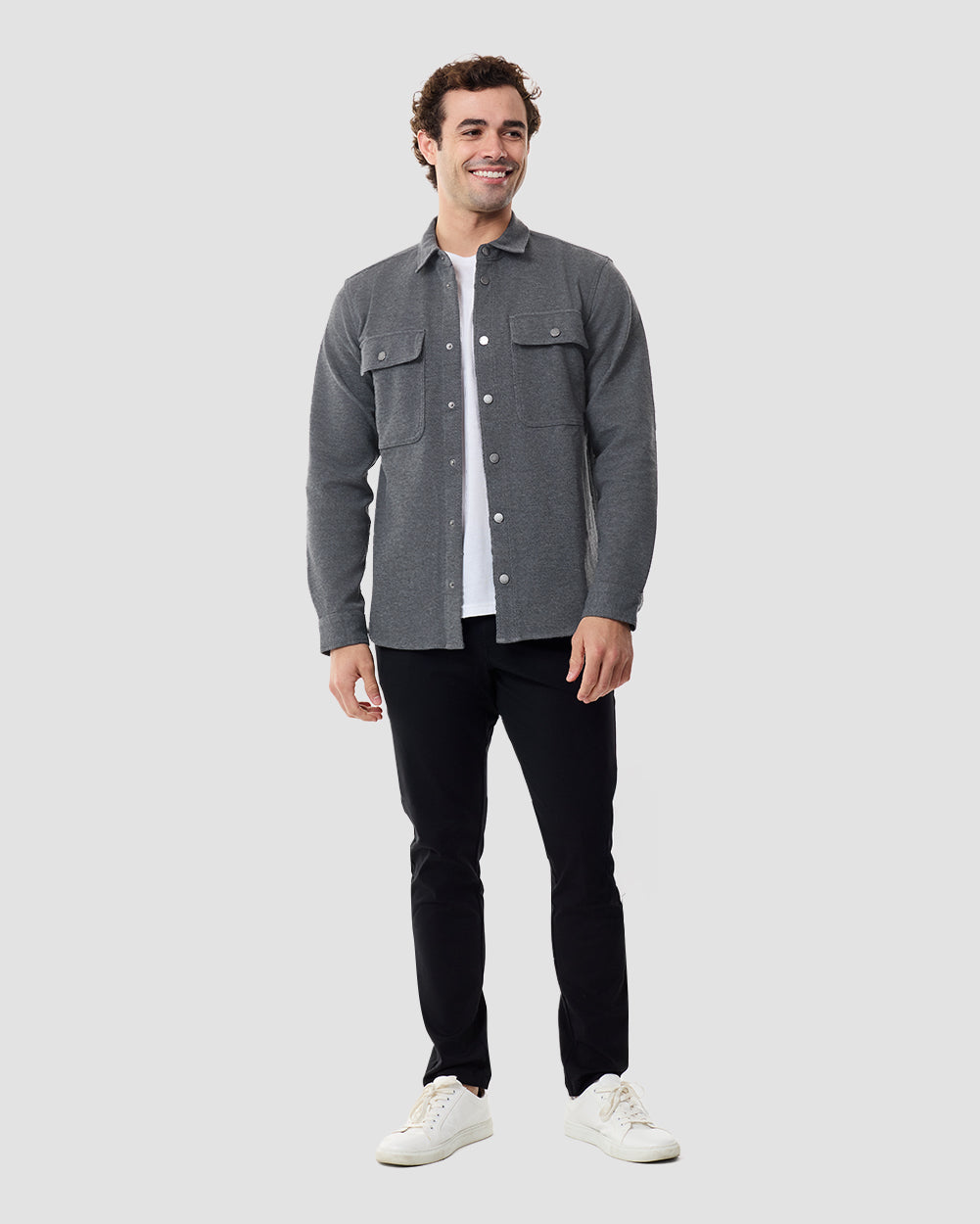 Sierra Shirt Jacket-Charcoal-Regular-Full--Chase---M