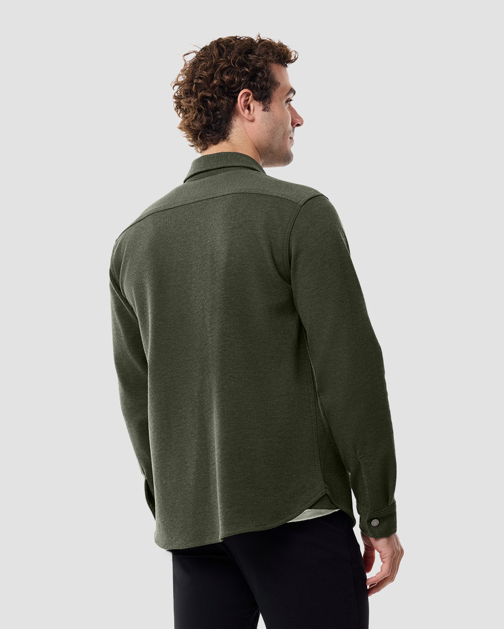 Sierra Shirt Jacket-Midnight Olive-Regular-Back--Chase---M