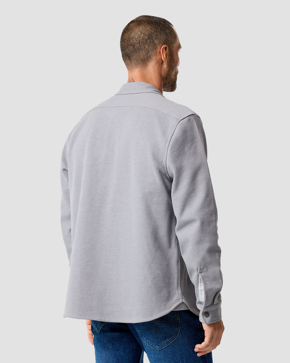 Sierra Shirt Jacket-Grey-Regular-Front--Zac---L