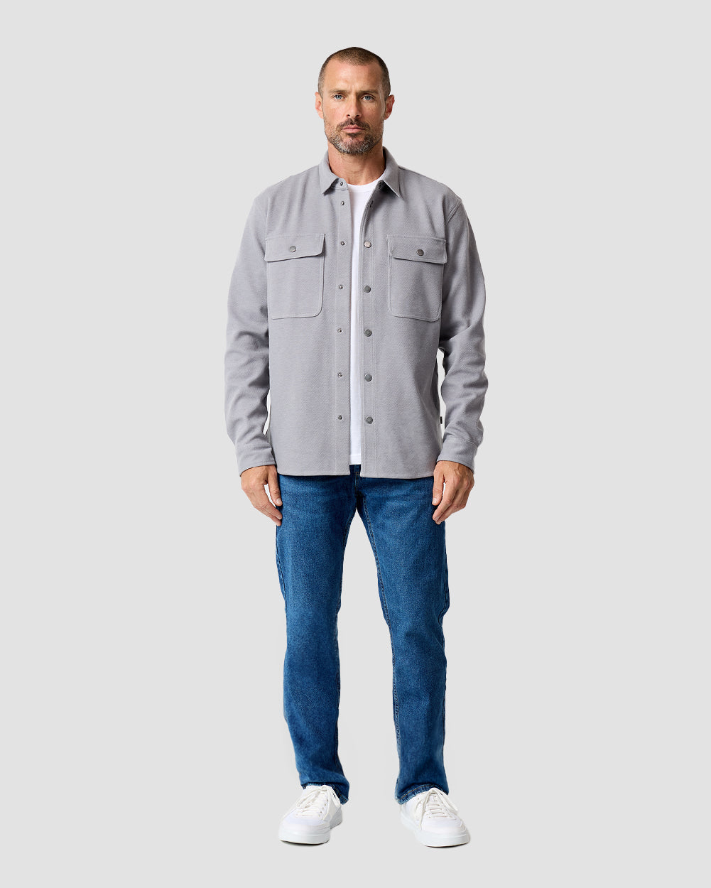 Sierra Shirt Jacket-Grey-Regular-Full--Zac---L
