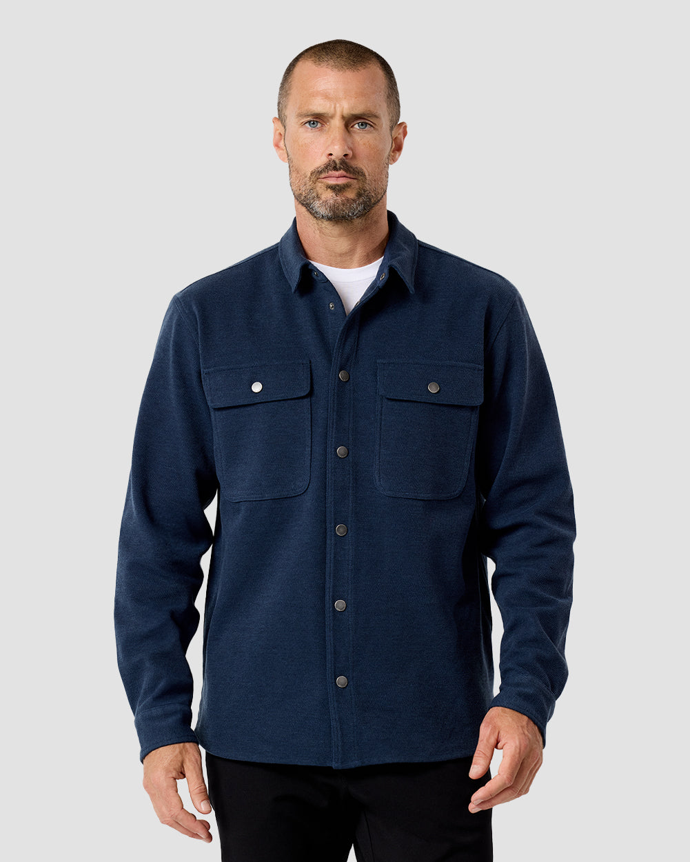 Sierra Shirt Jacket-Navy-Regular-Front2--Zac---L