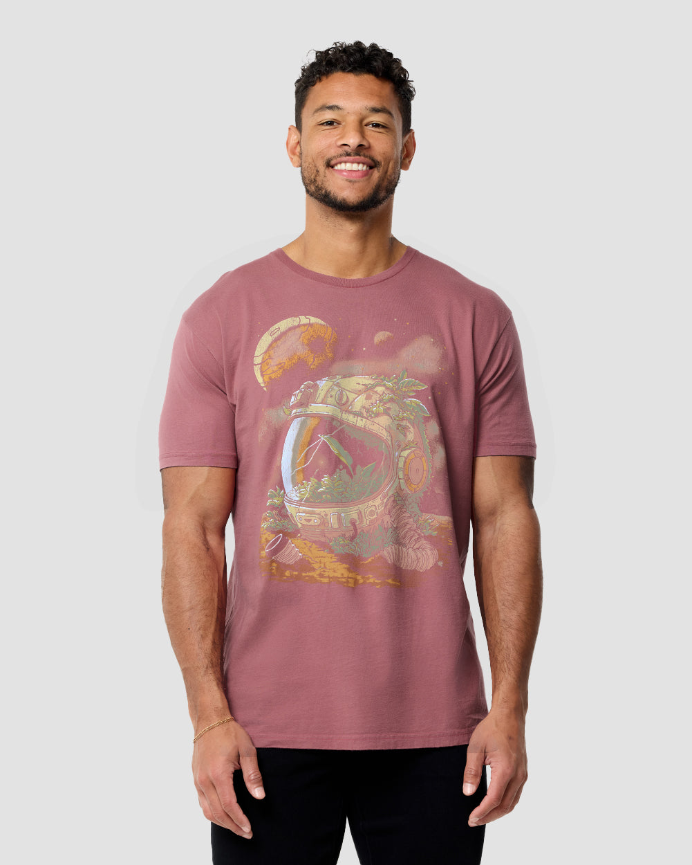 Space Flora Vintage Tee-Vintage Mauve-Regular-Front--Nico---L