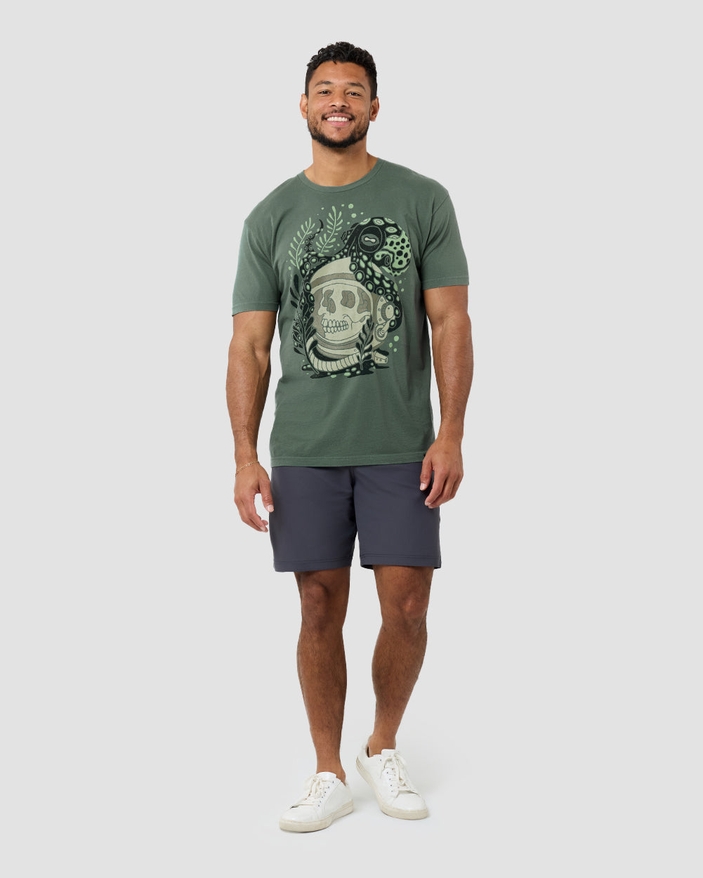 Tentacle Tomb Vintage Tee-Vintage Royal Pine-Regular-Front--Full---L