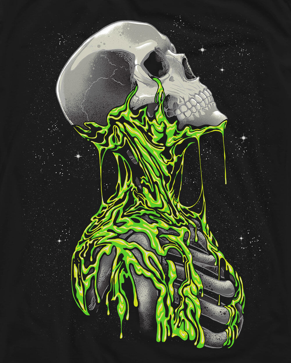 Toxic Dread Glow-in-the-Dark Tee-Black-Regular-Swatch--Model---L