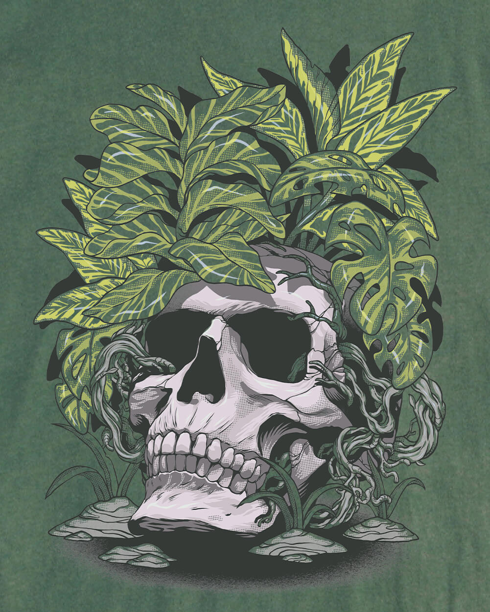 Wild Decay Vintage Tee-Vintage Royal Pine-Regular-Swatch--Model---L