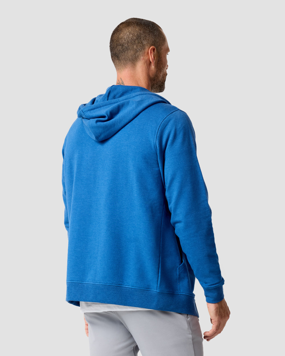 Zip-Up Hoodie - Non-Branded-Cool Blue-Regular-Back--Zac---L