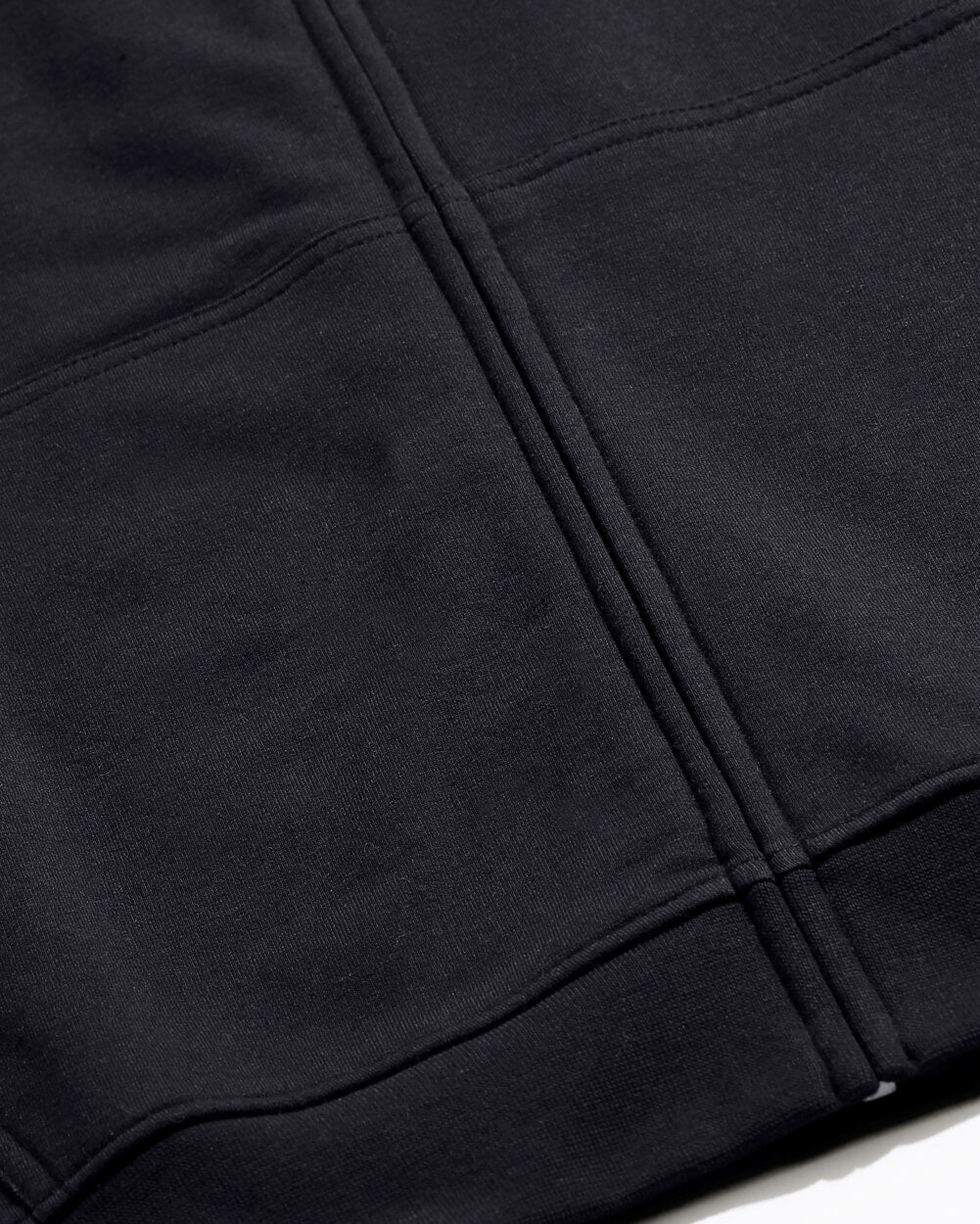 Zip-Up Hoodie - Non-Branded-Black-Detail3
