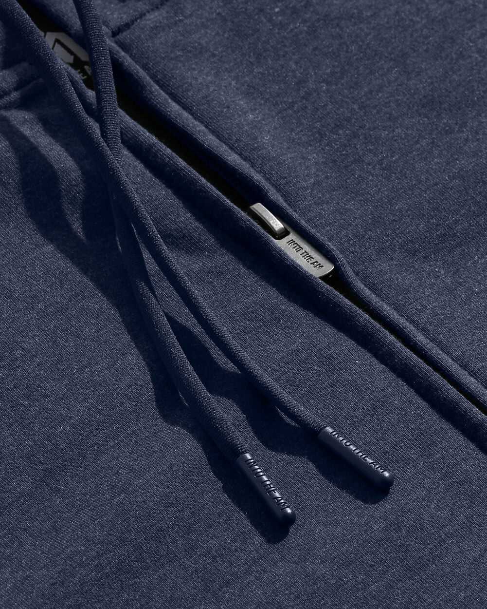 Zip-Up Hoodie - Non-Branded-Navy-Detail2