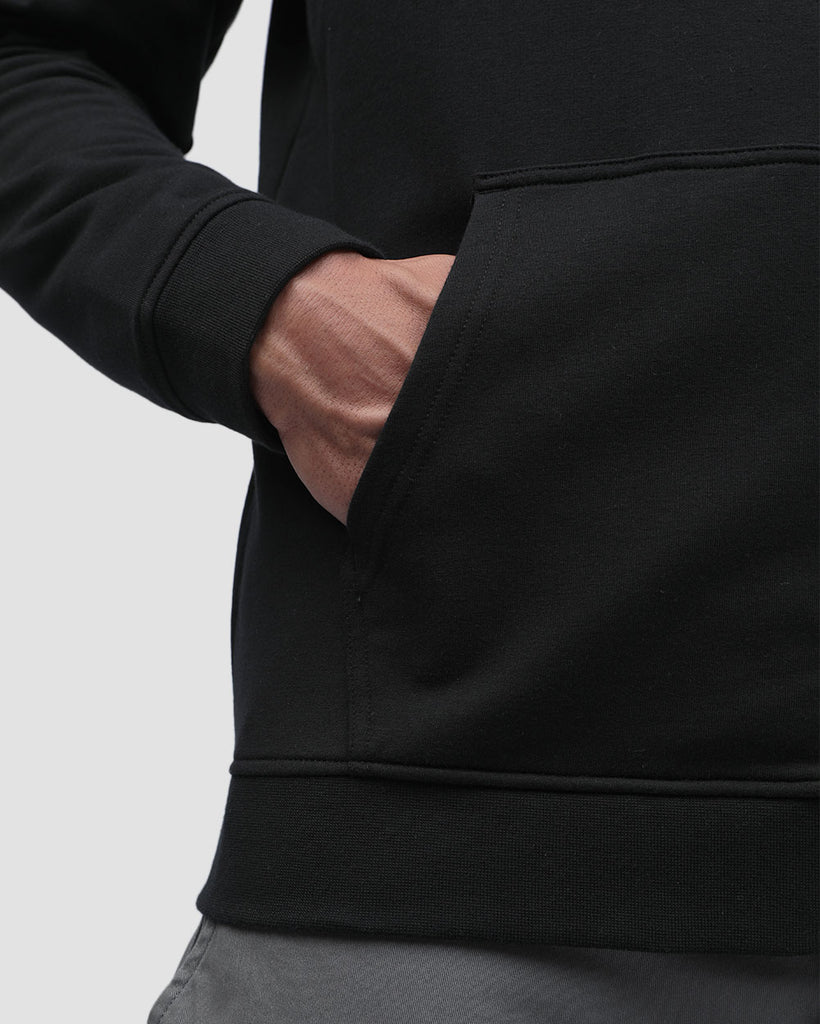 Zip-Up Hoodie - Non-Branded-Black-Detail1