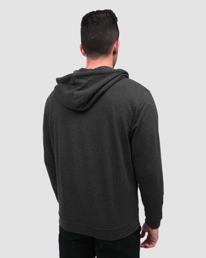 Zip-Up Hoodie - Non-Branded-Charcoal-Back--Zach---L