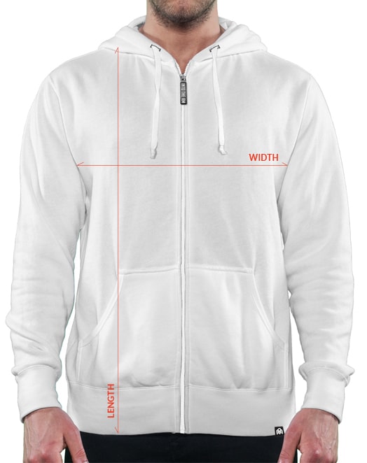Men's zip-up Hoodies Size