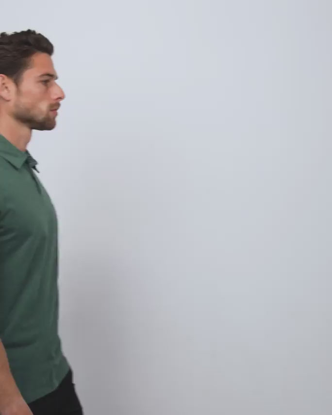 Basic Polo-Forest Green-video
