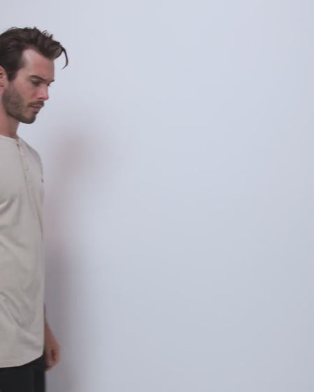 Henley Tee - Non-Branded-Cream-video