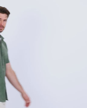 Relaxed Button Up - Non-Branded-Green Leaf-video