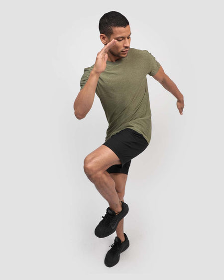 Essential Athletic Tee-Olive Green-Dynamic--Tristyn---M-Regular