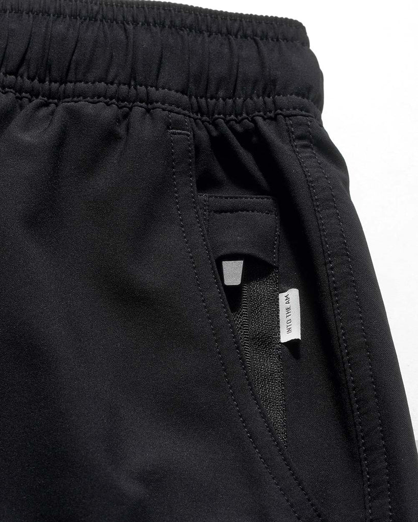 Basic Athletic Shorts-Black-Detail3
