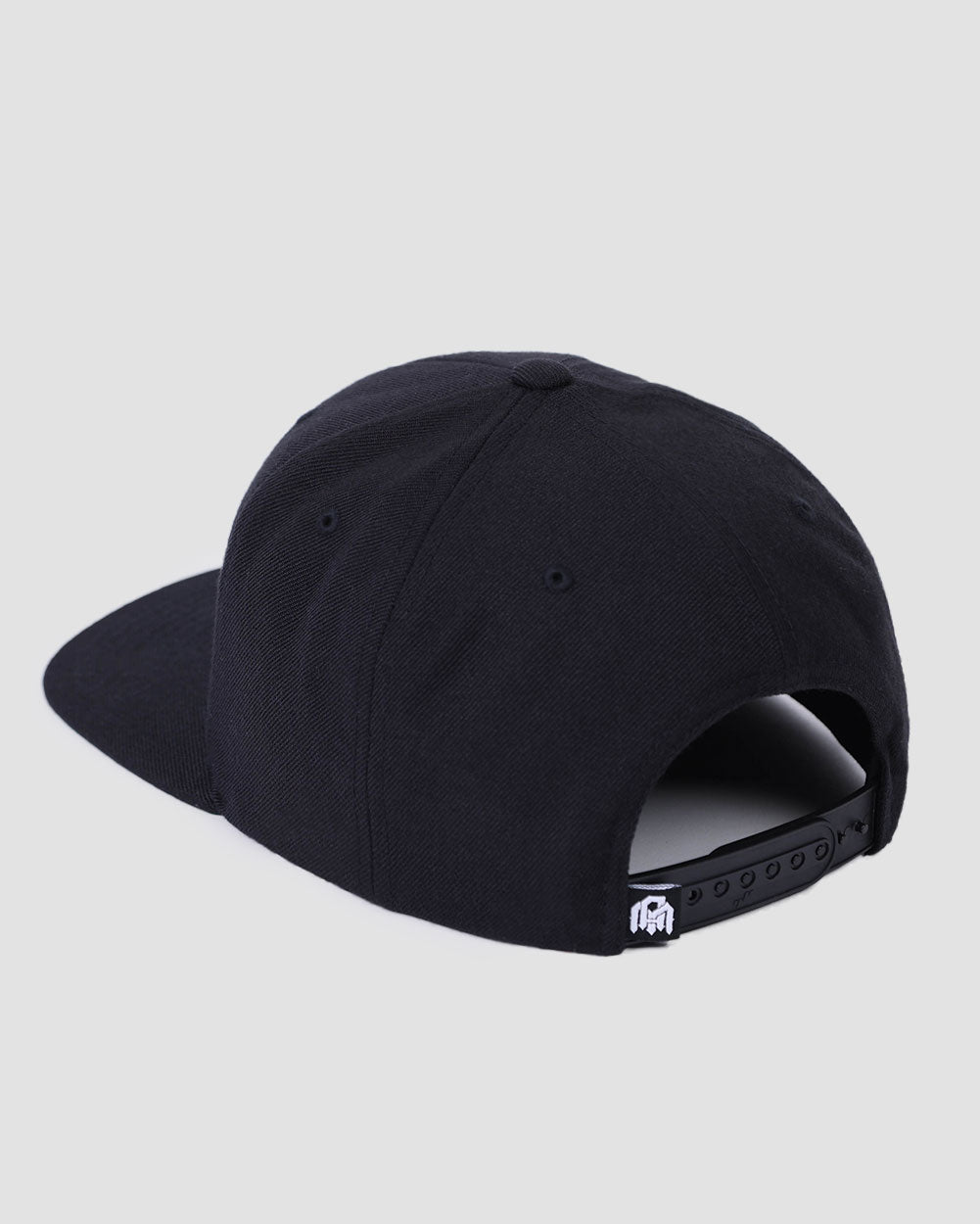 Basic AM Snapback Hat-Black-Regular-Back--Model---Size