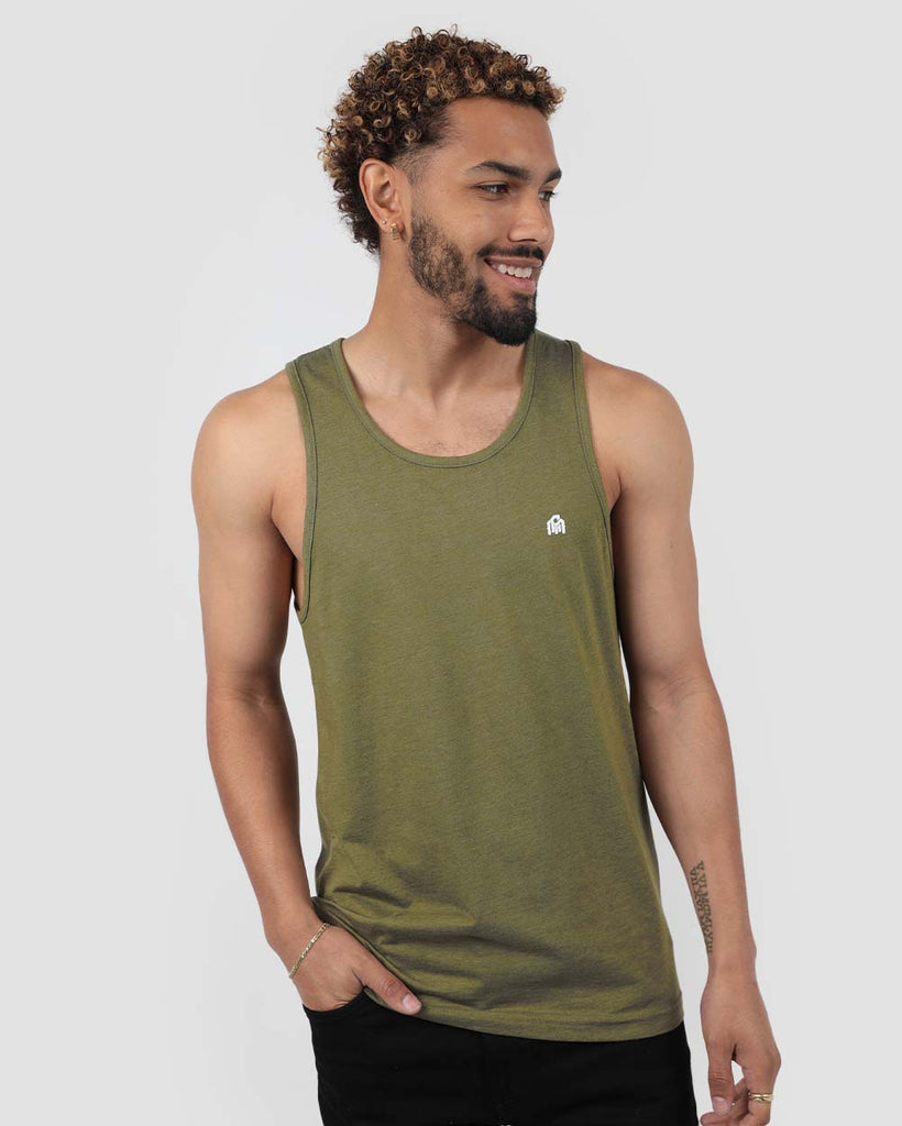 Basic tank-Olive Green-Front--Jay---M