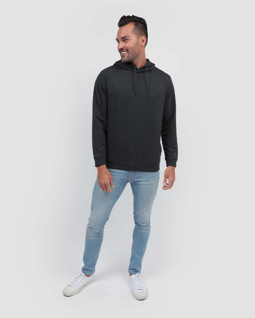 Pullover Hoodie (Hidden Pocket) - Non-Branded-Charcoal-Full--Zach---L