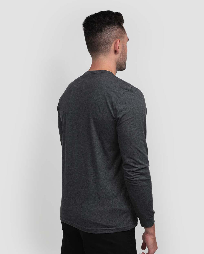 Essential Long Sleeve Tee-Charcoal-Back--Zach---L