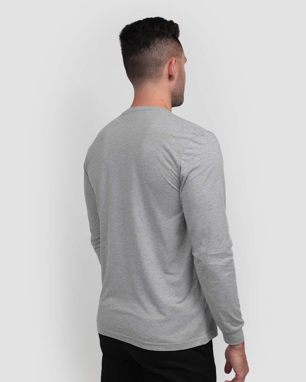 Long Sleeve Tee - Non-Branded-Regular-Grey-Back--Zach---L