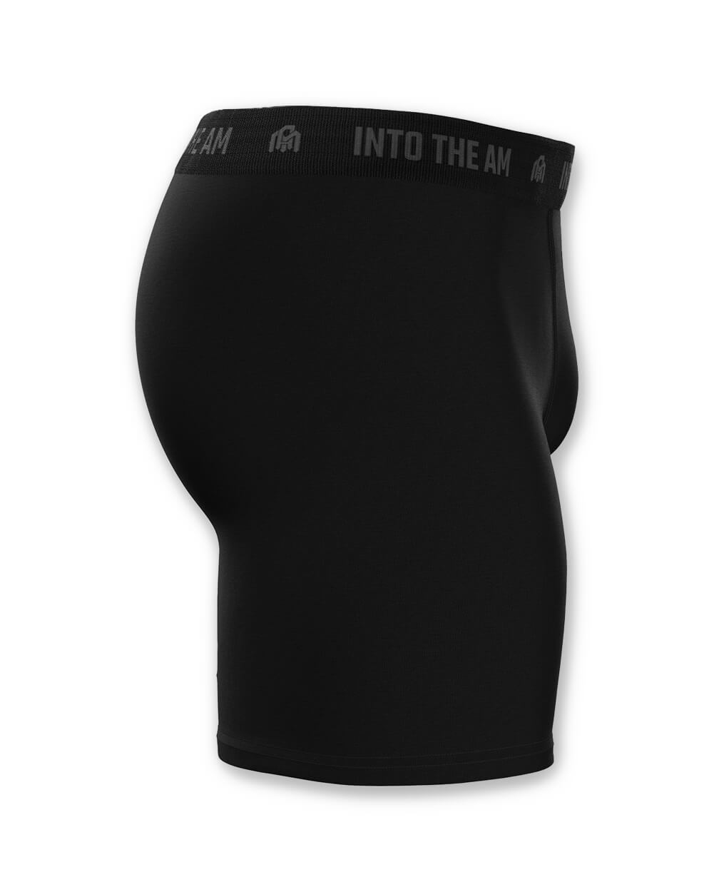 Everyday Boxer Briefs - 5"-Black-Regular-Side2 Mock
